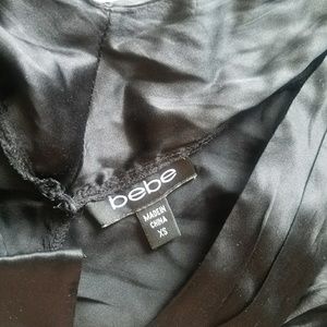 bebe Tops - Bebe Silk Ruched Bow Top bebe Tops - Bebe Silk Ruched Bow Top